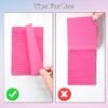 9 Pack Lined Sticky Notes 4X6 in Post Sticky Notes with Lines, Large Ruled Post Sticky Colorful Super Sticking Power Memo Pads Strong Adhesive (Pink Themed)