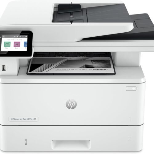 HP LaserJet Pro MFP 4101fdw Wireless Black & White All-in-One Laser Printer, Scanner, Copier, Fax, Best-for-Office (2Z619F)
