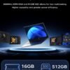 2025 Laptop, Laptop Computer with Intel Quad-Core Processor(Up to 3.6GHz), 16GB DDR4 512GB SSD Windows 11 Laptop, 16.0" IPS 1080P, USB3.2, Long Battery Life