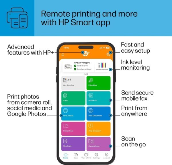 61iSZ7jpxwL._AC_SL1500_.jpg HP ENVY Inspire 7958e Wireless All-in-One Color Inkjet Printer, Print, scan, copy, Duplex printing best-for-home, 3 month Instant Ink trial included (327A7A)