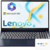 Lenovo IdeaPad 15.6 inch Laptop, 20GB RAM, 384GB Storage (256GB PCIe SSD + 128GB eMMC), Intel Celeron Dual Core Processor, Wi-Fi 6, w/WOWPC Recovery USB, Windows 11 with 1 Year Office 365
