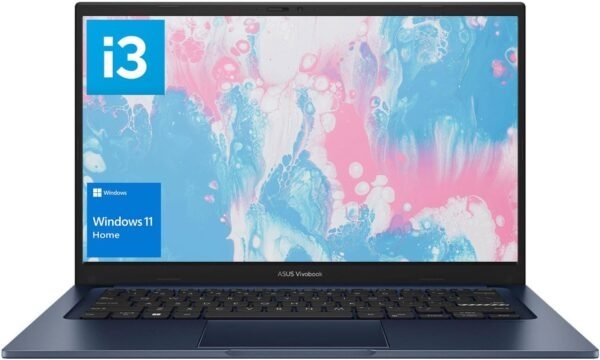 ASUS Daily Vivobook Laptop, 14" FHD Display, Intel Core i3-1215U, 16GB RAM, 1TB SSD, Wi-Fi 6, HDMI, Webcam, Touchpad, Windows 11 Home, Blue