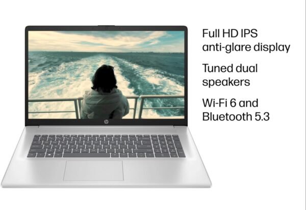 HP 17 Laptop (17.3" FHD Anti-Glare, AMD Ryzen 5 7430U, 32GB RAM, 1TB SSD, 6-Core (> i7-1165G7)), for Business, Enterprise, Students, Long Battery Life, Webcam, Fast Charge, Win 11 Pro w/AI Copilot