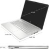 HP Student Business Laptop Computer - w/Microsoft Office Lifetime & Free CD/DVD Drive • 16GB RAM • 128GB eMMC & 256GB Extend Micro SD • Intel 4-Core Processor • HD Display • Win11 Pro(Silver)