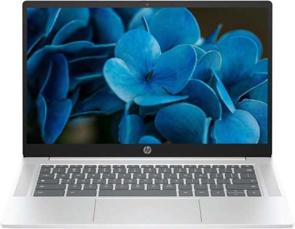 HP 2025 Lightweight Chromebook, 14'' HD IPS Display, Intel N Processor Up to 3.69GHz, 4GB LPDDR5 Ram, 128GB SSD, Super-Fast 6th Gen WiFi, Chrome OS, Dale Silver, Renewed