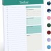 To Do List Pad - To Do List Notebook for Work with 52 Sheets, Undated Daily Planner Perfect for Daily Tasks and Goal Setting, To Do List Notepad Suitable for Office, Home and School-Greenery Sway