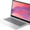 HP 14a Chromebook in Sparkly White 14in HD Intel Quad Core up to 3.7Ghz 4GB DDR5 128GB Storage WiFi Webcam 4K Grahics Chrome OS (14a-nf – Renewed)