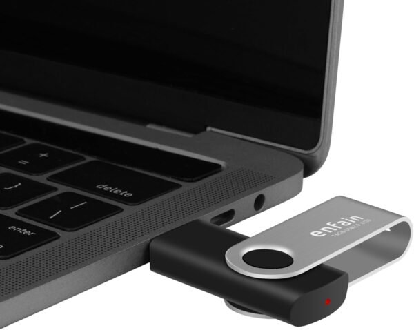 10-Pack Enfain 16GB USB 2.0 Swivel Flash Drives Shareable Data Storage for Home & Office Use (Black) : Electronics