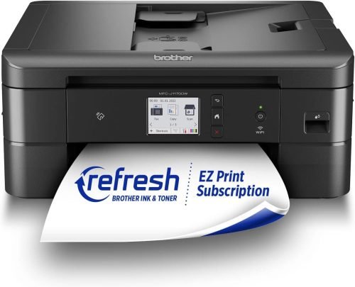 Brother MFC-J1170DW Wireless Color Inkjet All-in-One Printer with Mobile Device Printing, NFC, Cloud Printing & Scanning, Refresh Subscription and Amazon Dash Replenishment Ready