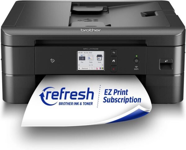 Brother MFC-J1170DW Wireless Color Inkjet All-in-One Printer with Mobile Device Printing, NFC, Cloud Printing & Scanning, Refresh Subscription and Amazon Dash Replenishment Ready
