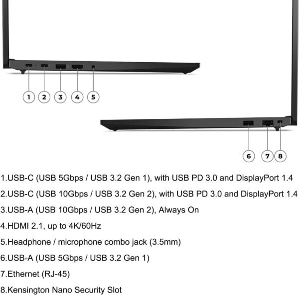 Lenovo ThinkPad E16 G2 Business Laptop Computer, 16" FHD+, AMD 8-Core Ryzen 7 7735HS (Beat i7-1360P), 32GB DDR5, 1TB PCIe SSD, WiFi 6E, Fingerprint Reader, Backlit Keyboard, Windows 11 Pro, AZ-XUT
