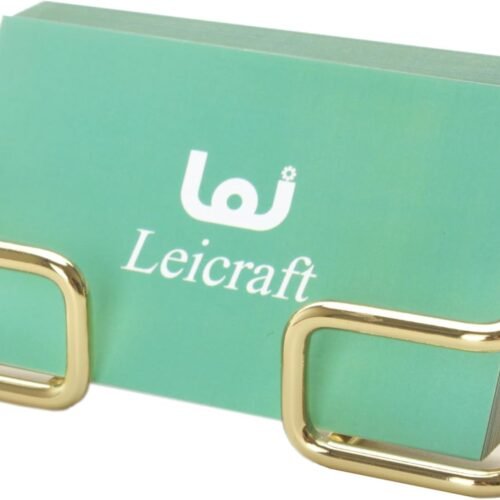 Business Card Holder for Desk, Cute Metal Card Organizers and Office Desk Accessories for Men and Women (Golden)