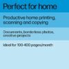 HP ENVY 6055e Wireless Color All-in-One Printer with 3 Months Free Ink with HP+ (223N1A) (Renewed)