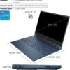 HP Victus 15.6 i5 Gaming Laptop, 15.6" FHD 1920*1080 144Hz, Intel Core i5-12450H, NVIDIA GeForce RTX 3050, 16GB RAM, 1TB SSD, Backlit KB, Touchpad, SD Card Reader, Webcam, HDMI, Wi-Fi 6, W11 H, Blue