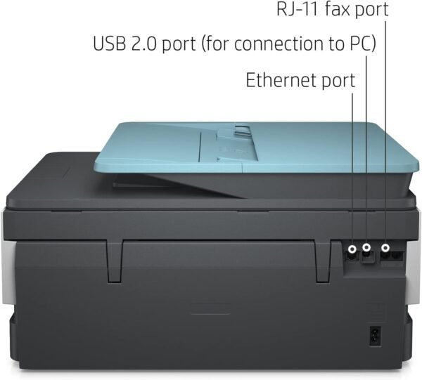 HP OfficeJet Pro 8028e All in One Wireless Printer Scanner Copier Fax Inkjet Print 2.7 Inch Touchscreen 2 Months of Instant Ink 20 ppm Black 10 ppm Color Home Office Use (Renewed)