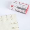 PAPERPAL #1 Nonskid Paper Clips, 600 Medium Paperclips for Office School & Personal Use, Daily DIY, 1-2/7" Silver Heavy Duty Non-Skid Paper Clip Standard Size(6 Boxes of 100 Each)