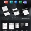 Portable Printers Wireless for Travel, Inkless Thermal Printer, Bluetooth Mobile Compact Printer Support 8.5" X 11" US Letter & A4 Size, Compatible with iPhone Android Laptop for Home Car Office
