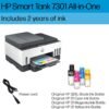 HP Smart -Tank 7301 Wireless All-in-One Cartridge-free Ink Printer, up to 2 years of ink included, mobile print, scan, copy, automatic document feeder (28B70A), Gray