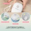 F10 Label Maker Machine with Tape, Portable Bluetooth Thermal Mini Label Printer, Rechargeable Sticker Maker, Inkless Labeler for Home, School, Kitchen, Office Organization, White