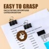 Binder Clips, 48 Pcs Medium Binder Clips, Kalerr Black Binder Clips Medium, 1.25 Inches Binder Clip with Container, Paper Binder Clips Office Supplies, Paper Clamps Bulk for Office, Home, School