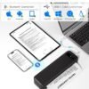 Portable Printers Wireless for Travel, Bluetooth Inkless Thermal Printer, Support 8.5" X 11" US Letter & A4 Size, Small Mobile Printer with Carry Case, Compatible with Phone Laptop for Office Car Home