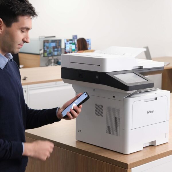 Brother MFC-L6810DW Enterprise Monochrome Laser All-in-One Printer, Large Paper Capacity, Wireless Networking, Advanced Security Features, and Duplex Print, Scan, and Copy, Works with Alexa