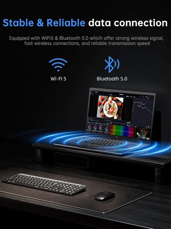 18.5"Laptop Computer with Windows 11 PRO,8000 mAh Battery,Intel N150 Quad-Core Processor UP to 3.6GHZ,16GB DDR4 RAM 512GB SSD,WiFi 5,Full HD IPS Display,2025 Laptops for Work Business Office Student