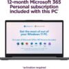Lenovo IdeaPad Ultra Light Laptop for Student & Home (14" Anti-Glare, Intel Dual Core Processor, 4GB RAM, 128GB Storage (64GB+ 64GB SD)), 1 Year Office 365, Webcam, Wi-Fi 6, Win 11 Home in S, Grey
