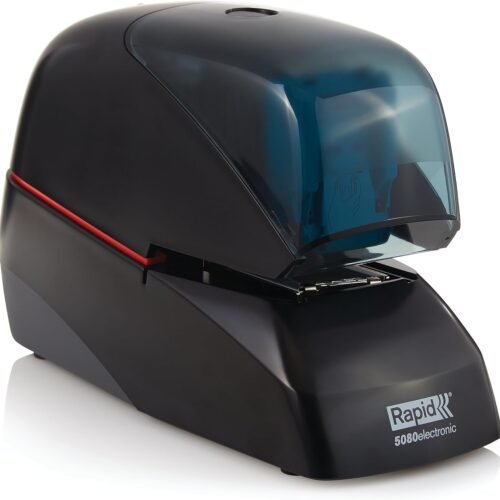 Rapid 5080e Professional Electric Cartridge Stapler, 90 Sheet Capacity, Black, Includes 1 Cartridge with 5000 Staples (90147)