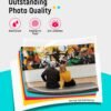 Liene M100 4x6'' Photo Printer, Phone Printer 100 Sheets & 3 Cartridges, Full-Color Photo, Portable Instant Photo Printer for iPhone Android, Thermal Dye Sublimation, Wi-Fi Picture Printer 100 Papers