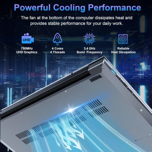 jumper Laptop Computer 16 inch, Laptop Computer with 4 Core Processor, Student Laptops 16GB DDR4 512GB SSD, FHD 1920x1200 Display, WiFi 5G/2.4G, Mini HDMI, USB3.0, Type-C, 38Wh Battery