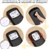 13-in-1 Office Desk Organizer Set with Stapler and Tape Dispenser, Pen Holder, Scissors, Ruler, Hole Punch, 2 Pens & More - All-in-One Desktop Accessories for Home Office School Supplies (Black)