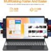 15.6 Inch Laptops, 8GB DDR3 512GB SSD Windows 11 Laptop Computer with I3 Processor, HD Display, 52Wh Battery, Wi-Fi 5, BT4.2, HDMI, USB3.2, Type-C, for Business and Students