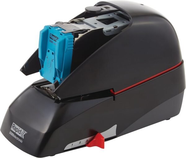 Rapid 5080e Professional Electric Cartridge Stapler, 90 Sheet Capacity, Black, Includes 1 Cartridge with 5000 Staples (90147)
