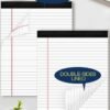 6 Pack 8.5 x 11 Legal Pads for Office Supplies Paper Pads 8.5 x 11 White Note Pads for Work Lined Writing Pads Notebook White Legal Pads Wide Ruled Notepads 30 Sheets Per Writing Pad Legal Note Pad