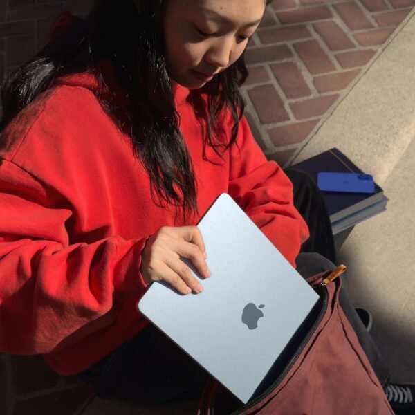71CJ4ZJQ6oL._AC_SL1200_.jpg Apple 2025 MacBook Air 13-inch Laptop with M4 chip Built for Apple Intelligence, 13.6-inch Liquid Retina Display, 16GB Unified Memory, 256GB SSD Storage, 12MP Center Stage Camera, Touch ID; Midnight