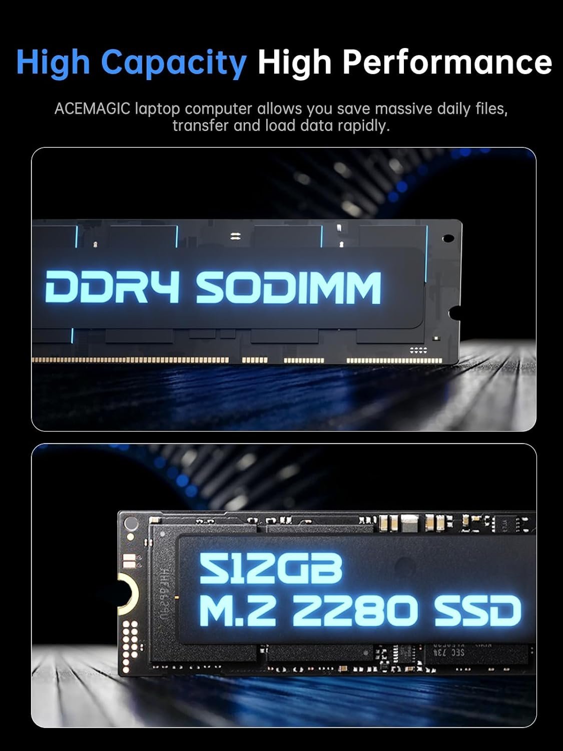 18.5"Laptop Computer with Windows 11 PRO,8000 mAh Battery,Intel N150 Quad-Core Processor UP to 3.6GHZ,16GB DDR4 RAM 512GB SSD,WiFi 5,Full HD IPS Display,2025 Laptops for Work Business Office Student - Image 6