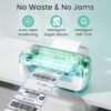 Phomemo Green Bluetooth Thermal Shipping Label Printer, 2025 Upgrade 4x6 Desktop Thermal Label Printer for Small Business/Shipping Packages/Office/Home, for Amazon, Ebay, Shopify, Etsy, UPS, FedEx