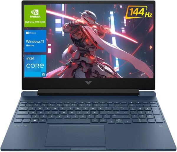 71DHV9GZSOL._AC_SL1500_-1.jpg HP Victus 15.6 i5 Gaming Laptop, 15.6" FHD 1920*1080 144Hz, Intel Core i5-12450H, NVIDIA GeForce RTX 3050, 16GB RAM, 1TB SSD, Backlit KB, Touchpad, SD Card Reader, Webcam, HDMI, Wi-Fi 6, W11 H, Blue