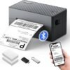 Label Printer, 4x6 Shipping Label Thermal Printer for Packages, Bluetooth Conection and Compatible with Android. iPhone.Windows, Mac, Chromebook, Amazon, Ebay, UPS.USPS, FedEx, Shopify