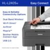 Brother HL-L2405W Wireless Compact Monochrome Laser Printer with Mobile Printing, Black & White Output | Includes Refresh Subscription Trial(1), Amazon Dash Replenishment Ready