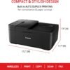 Canon PIXMA TR4720 All-in-One Wireless Printer, Home Use with Auto Document Feeder, Mobile Printing and Built-in Fax, Black