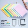 9 Pack Lined Sticky Notes 4X6 in Post, 9 Pastel Colors Large Ruled Post Sticky Colorful Super Sticking Power Memo Pads Strong Adhesive, Sticky Notes with Lines Office, Home, 35 Sheets/pad