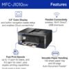 Brother MFC-J1010DW Wireless Color Inkjet All-in-One Printer with Mobile Device and Duplex Printing, Refresh Subscription and Amazon Dash Replenishment Ready