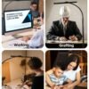 ACNCTOP Desk Lamp for Office Home - Eye-Caring Architect Task Lamp 25 Lighting Modes Adjustable LED Desk Lamp Flexible Gooseneck Clamp Light for Workbench Drafting Reading Study