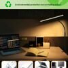 ACNCTOP Desk Lamp for Office Home - Eye-Caring Architect Task Lamp 25 Lighting Modes Adjustable LED Desk Lamp Flexible Gooseneck Clamp Light for Workbench Drafting Reading Study