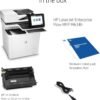 HP LaserJet Enterprise Flow MFP M634h Monochrome All-in-One Printer with built-in Ethernet & 2-sided printing (7PS95A), White