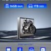 NIMO 15.6 IPS FHD-Student-Laptop, 16GB RAM 1TB SSD Backlit Keyboard Fingerprint Intel Pentium Quad-Core N100 (Beat to i3-1115G4, Up to 3.4GHz) Computer with WiFi 6 Numpad Win 11 Silver