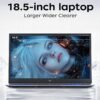 18.5"Laptop Computer with Windows 11 PRO,8000 mAh Battery,Intel N150 Quad-Core Processor UP to 3.6GHZ,16GB DDR4 RAM 512GB SSD,WiFi 5,Full HD IPS Display,2025 Laptops for Work Business Office Student