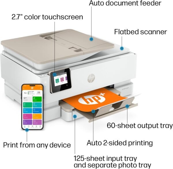 71J17D7GXML._AC_SL1500_.jpg HP ENVY Inspire 7955e Wireless Color Inkjet Printer, Print, scan, copy, Easy setup, Mobile printing, Best-for home, 3 month Instant Ink trial included, White